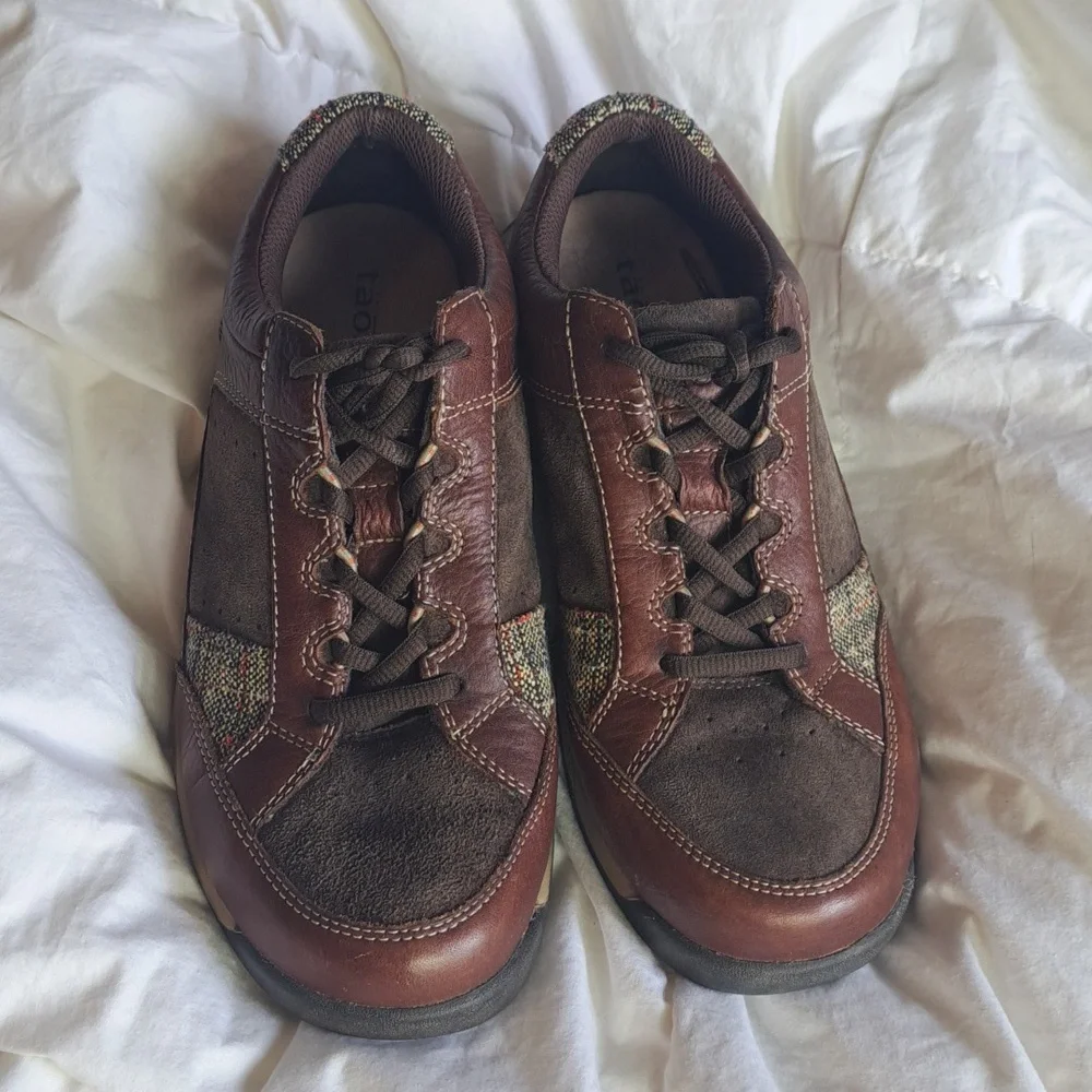Taos Joyce Women's Brown Leather Suede Shoes Size 7 - Picture 2 of 8